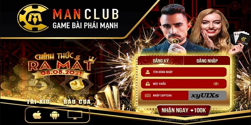 Man Club là cổng game bài phái mạnh, đổi thưởng xanh chín
